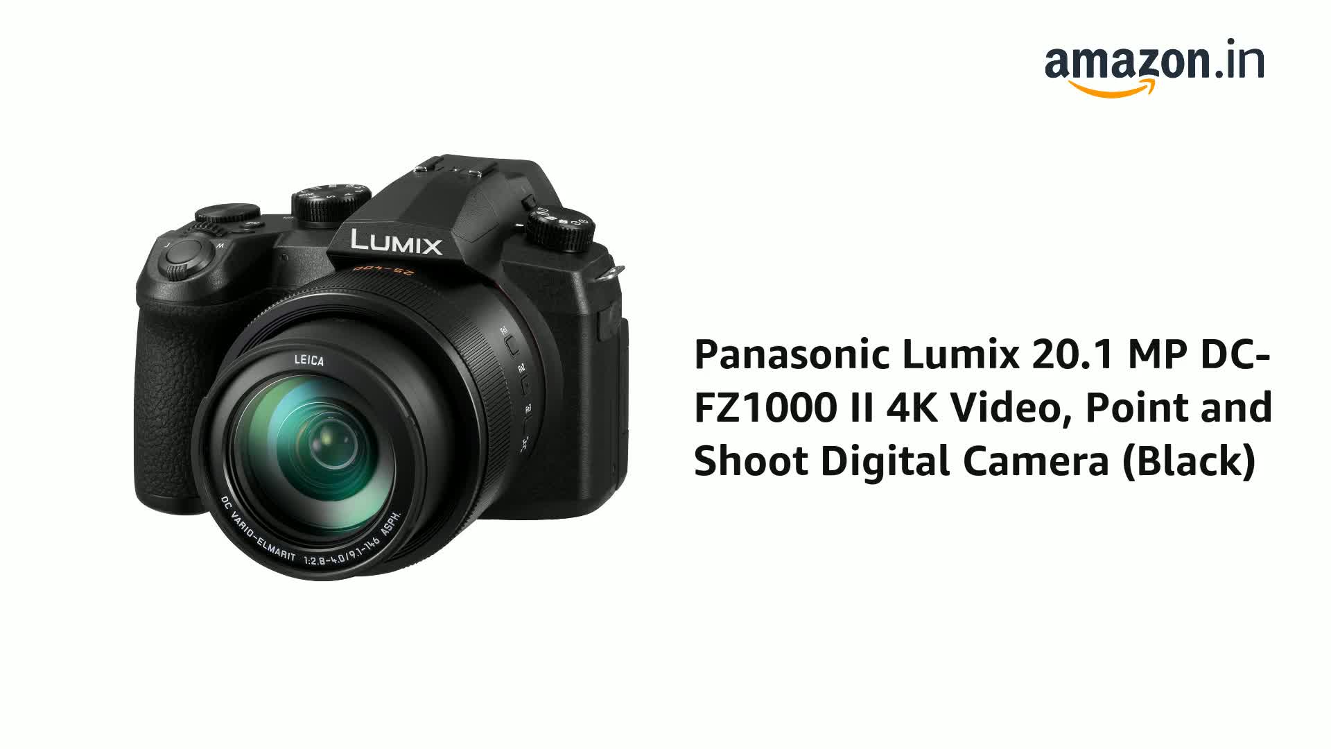 Buy Panasonic Lumix 20.1 MP DC-FZ1000 II 4K Video, Point and Shoot